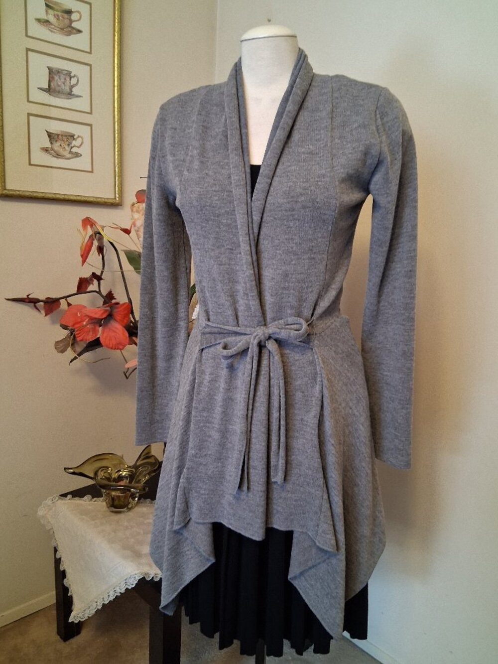 NWOT Stella Luxury Knit Open Front Cardigan Lightweight Warm Sweater Coat 10